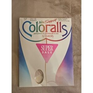 Vintage Coloralls Sandalfoot Pantyhose Panties Size A-B Style 325 Buff Panty/leg